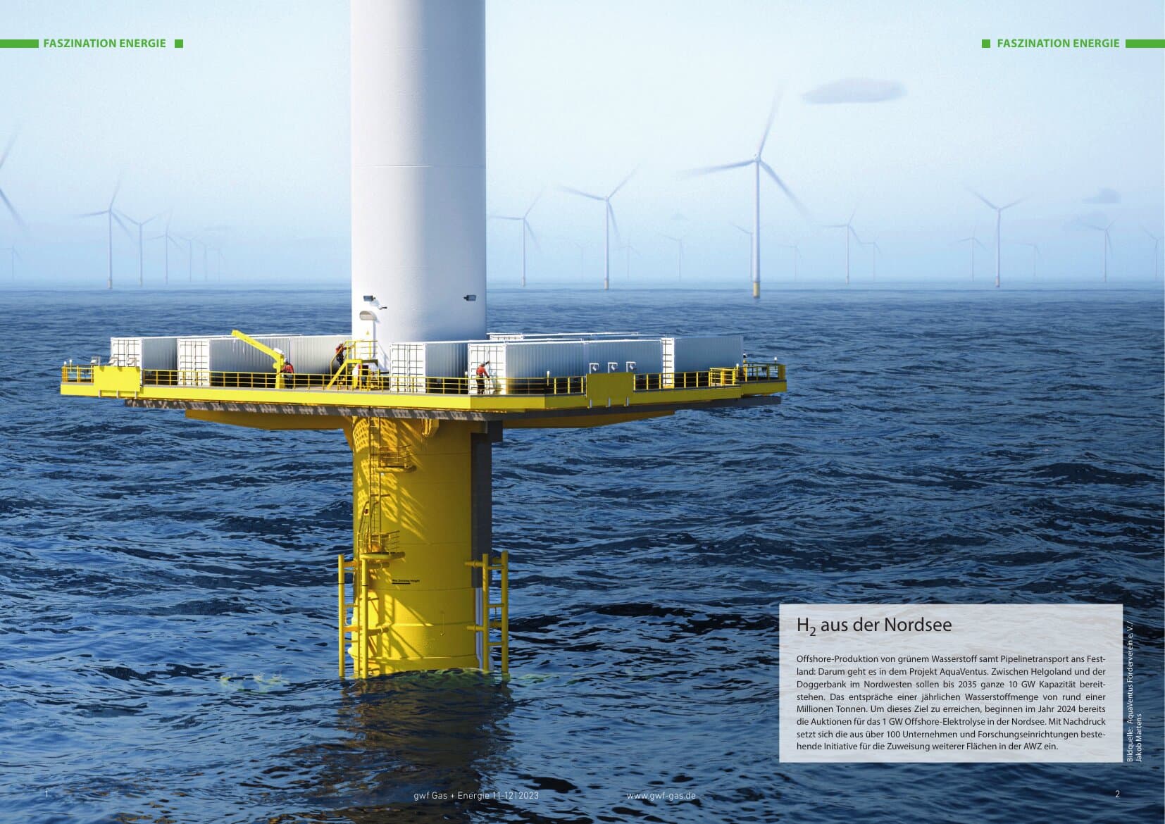 H₂ aus der Nordsee — AquaVentus und seine Projekte